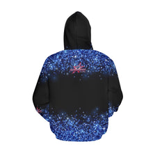 Load image into Gallery viewer, All American Glitter No Custom All Over Print Hoodie for Women (USA Size) (Model H13)