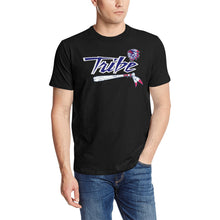 Load image into Gallery viewer, Tribe Shirt Left Chest Black Tribe 2 Men's All Over Print T-Shirt (Solid Color Neck) (Model T63)