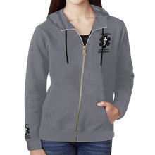 Load image into Gallery viewer, 94/6 poly/spandex ER Block Zip-Up Hoodie Men and Women Sizes
