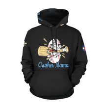 Load image into Gallery viewer, Crusher Mama Full Custom First/Last/Nick Name Number All Over Print Hoodie for Women (USA Size) (Model H13)
