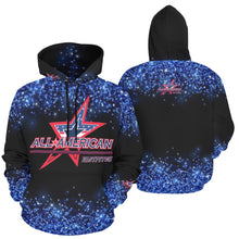 Load image into Gallery viewer, All American Glitter No Custom All Over Print Hoodie for Women (USA Size) (Model H13)