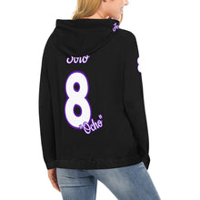 Load image into Gallery viewer, Pueblo Steel Black Full Custom All Over Print Hoodie for Women (USA Size) (Model H13)