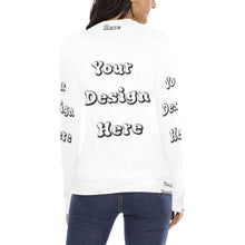 Load image into Gallery viewer, Custom Your Design Here- Female Mock Collar Women's All Over Print Mock Neck Sweater (Model H43)