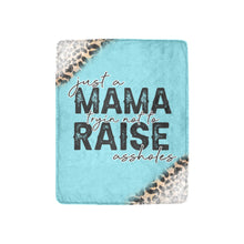 Load image into Gallery viewer, Just a mama trying not to raise Blanket Ultra-Soft Micro Fleece Blanket 30''x40''