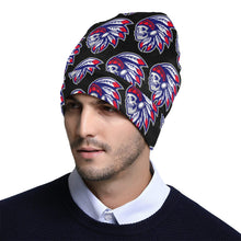 Load image into Gallery viewer, Tribe Beanie Black All Over Print Beanie for Adults
