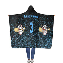 Load image into Gallery viewer, Crushers Hooded Blanket Flannel Hooded Blanket 56''x80''