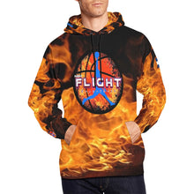 Load image into Gallery viewer, Flight Orange Customization All Over Print Hoodie for Men (USA Size) (Model H13)