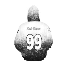 Load image into Gallery viewer, Wow Force Baseball Mama LasNname/FirstName/NickName/Number All Over Print Hoodie for Women (USA Size) (Model H13)