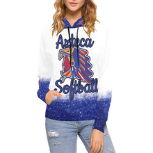 Load image into Gallery viewer, Azteca Hoodie Women Glitter Final All Over Print Hoodie for Women (USA Size) (Model H13)