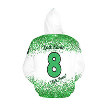 Load image into Gallery viewer, Aces Baseball Hoodie, Black Name/Last/Nick/Baseball Number 2 All Over Print Hoodie for Women (USA Size) (Model H13)