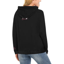 Load image into Gallery viewer, Crushers Black Hoodie Women All Over Print Hoodie for Women (USA Size) (Model H13)