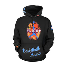 Load image into Gallery viewer, Flight Basketball Mama All Over Print Hoodie for Women (USA Size) (Model H13)
