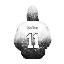 Load image into Gallery viewer, Photo Custom Mama Last name/FirstName/NickName/Number 11 small All Over Print Hoodie for Women (USA Size) (Model H13)