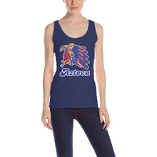 Load image into Gallery viewer, Azteca Tank Navy Blue Words Women Women's Tank Top