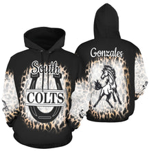 Load image into Gallery viewer, Colts 3 Gonzales All Over Print Hoodie for Women (USA Size) (Model H13)