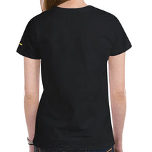 Load image into Gallery viewer, FCK Cancer Dom Black women New All Over Print T-shirt for Women (Model T45)