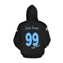 Load image into Gallery viewer, Crusher Mama Full Custom First/Last/Nick Name Number All Over Print Hoodie for Women (USA Size) (Model H13)