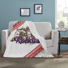 Load image into Gallery viewer, Leopard Baseball Blanket Ultra-Soft Micro Fleece Blanket 30''x40''