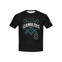 Load image into Gallery viewer, Gamblers Youth Shirt 2 Kids' Mesh Cloth T-Shirt with Solid Color Neck (Model T40)