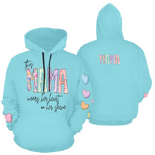 Load image into Gallery viewer, Mama Mint F All Over Print Hoodie for Women (USA Size) (Model H13)