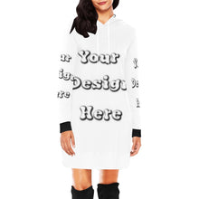 Load image into Gallery viewer, Custom Your Design Here- Female Hoodie Dress All Over Print Hoodie Mini Dress (Model H27)