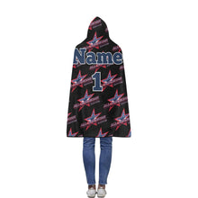Load image into Gallery viewer, All American Hooded Blanket Custom Flannel Hooded Blanket 40''x50''