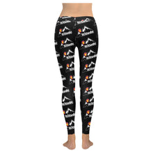 Load image into Gallery viewer, Altitude Leggings Black Pattern Low Rise Leggings (Invisible Stitch) (Model L05)