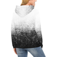 Load image into Gallery viewer, Wow Force Black/White No Cusomization All Over Print Hoodie for Women (USA Size) (Model H13)