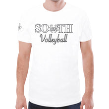 Load image into Gallery viewer, South VB White New All Over Print T-shirt for Men (Model T45)