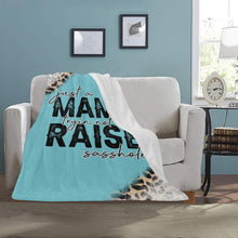 Load image into Gallery viewer, Just a mama trying not to raise sassholes blanket Ultra-Soft Micro Fleece Blanket 30''x40''