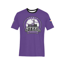 Load image into Gallery viewer, PS purple SHIRT b Men's All Over Print T-Shirt (Solid Color Neck) (Model T63)