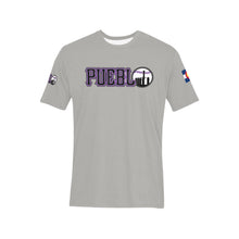 Load image into Gallery viewer, PS Black Shirt Last Name/Number 3 Men's All Over Print T-Shirt (Solid Color Neck) (Model T63)