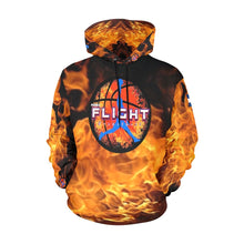 Load image into Gallery viewer, Flight Orange Customization All Over Print Hoodie for Men (USA Size) (Model H13)