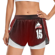 Load image into Gallery viewer, Crusher Double Short Women's Sports Shorts with Compression Liner (Model L63)