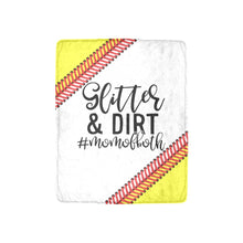 Load image into Gallery viewer, Glitter and Dirt Mom of Both Blanket Ultra-Soft Micro Fleece Blanket 30''x40''