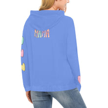 Load image into Gallery viewer, Mama Periwinkle F All Over Print Hoodie for Women (USA Size) (Model H13)