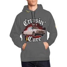 Load image into Gallery viewer, Cruisin' for Cure 4 Grey All Over Print Hoodie for Men (USA Size) (Model H13)