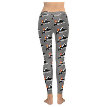 Load image into Gallery viewer, Altitude Leggings Grey Pattern Low Rise Leggings (Invisible Stitch) (Model L05)