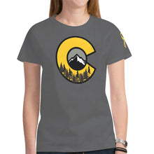 Load image into Gallery viewer, PRAY Dom Black Yellow Black CO New All Over Print T-shirt for Women (Model T45)