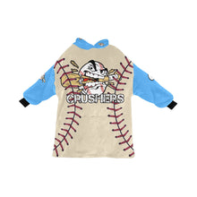 Load image into Gallery viewer, Crushers Baseball LastName/Number/FirstName 5 Blanket Hoodie for Kids
