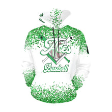 Load image into Gallery viewer, Aces Baseball Hoodie, Black Name/Last/Nick/Baseball Number 2 All Over Print Hoodie for Women (USA Size) (Model H13)