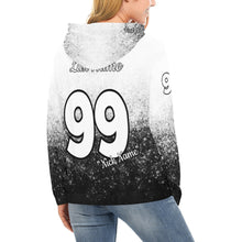 Load image into Gallery viewer, Wow Force Baseball Mama LasNname/FirstName/NickName/Number All Over Print Hoodie for Women (USA Size) (Model H13)