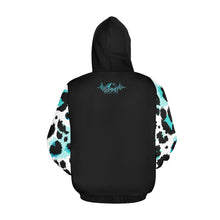 Load image into Gallery viewer, Summit Women Fit Black Hoodie Arms All Over Print Hoodie for Women (USA Size) (Model H13)