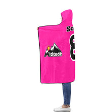 Load image into Gallery viewer, Altitude Hooded Blanket 2 Pink Flannel Hooded Blanket 56''x80''
