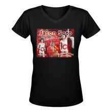 Load image into Gallery viewer, Jason V Neck Women's Deep V-neck T-shirt (Model T19)