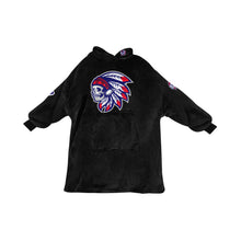 Load image into Gallery viewer, Tribe Sherpa Lined Hoodie Black Blanket Hoodie for Women