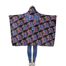 Load image into Gallery viewer, Azteca Hooded Blanket Custom Flannel Hooded Blanket 40''x50''