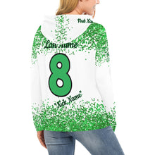 Load image into Gallery viewer, Aces Baseball Hoodie, Black Name/Last/Nick/Baseball Number 2 All Over Print Hoodie for Women (USA Size) (Model H13)