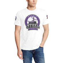 Load image into Gallery viewer, PS white SHIRT b Men's All Over Print T-Shirt (Solid Color Neck) (Model T63)