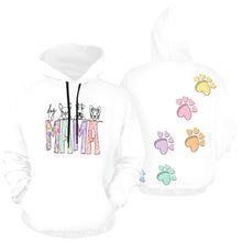 Load image into Gallery viewer, Dog Mama Back Paws/Pics2 All Over Print Hoodie for Women (USA Size) (Model H13)
